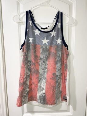 Ocean Current American Flag & City Tank Top